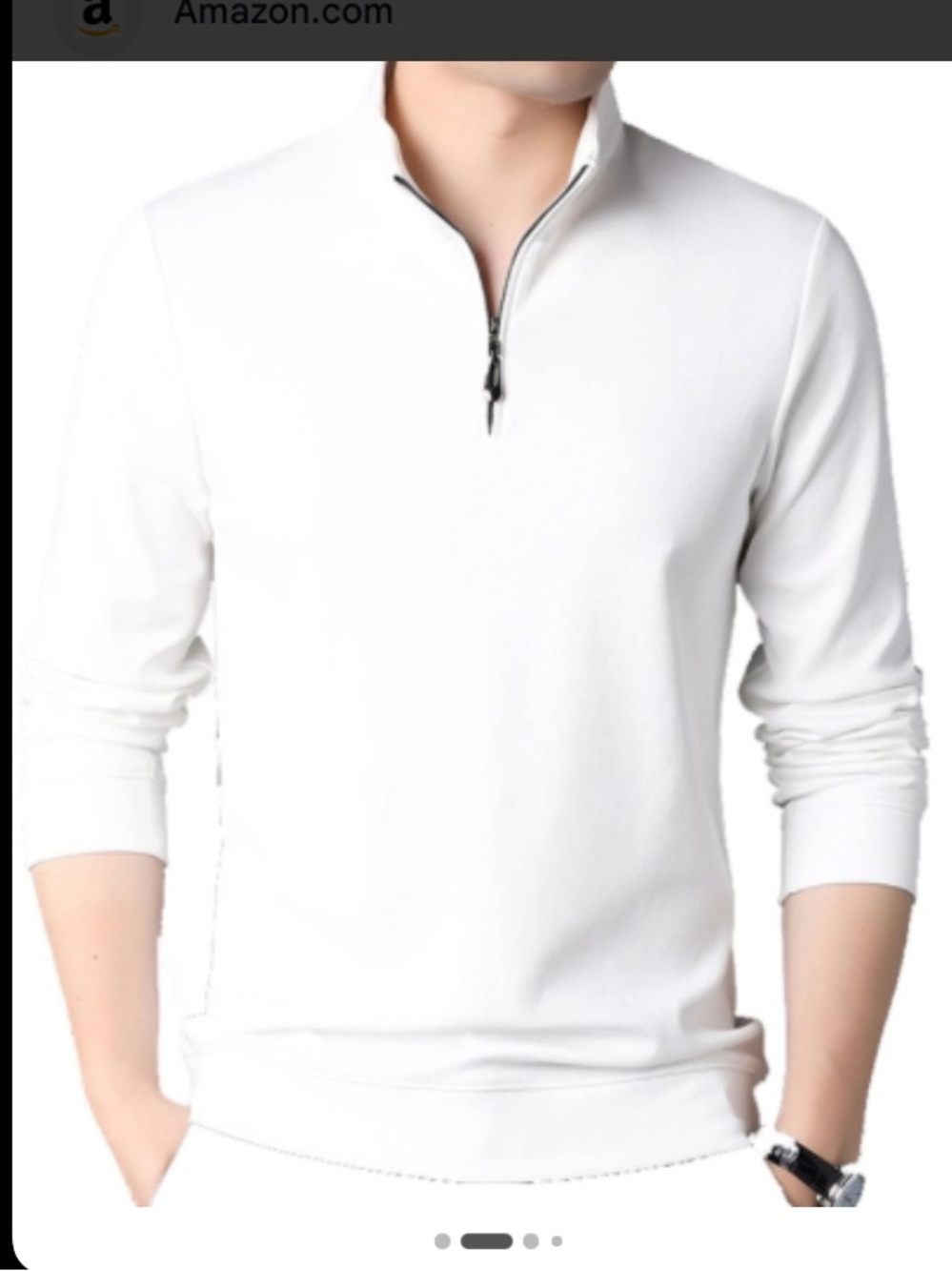 Hugo Boss White and Black Striped Knit Top